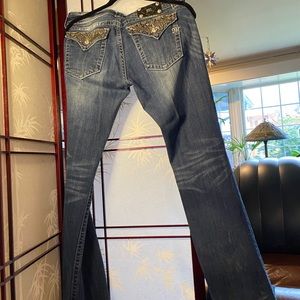 Miss Me embossed jeans